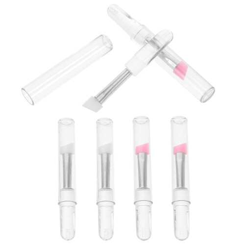 24Pcs Soft Silicone Eye and Lip Brush Set Durable for Face Makeup Use 2