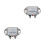 2Pcs Silver Intelligent Electronic Voltage Regulator for Car Generator 9