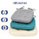 Μαξιλάρια καρέκλας κουζίνας 17"x16"x1.2", Memory Foam, αφαιρούμενο κάλυμμα με κορδόνια, 1