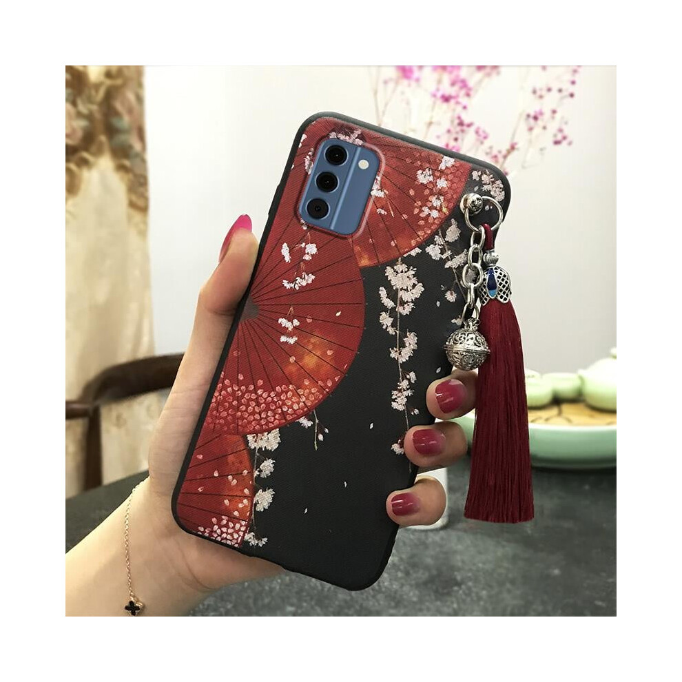 Nokia C300 4G Phone Case Â Durable Silicone, Waterproof, Shockproof, Dirt-Resistant, Soft Tpu Back Cover With Tassel, Chinese Style 9493189706442