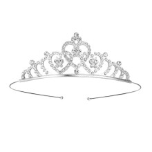 Rhinestone Tiara Crown Wedding Hair Accessory for Girls & Women H6H1