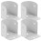 4pcs Closet Rod Socket Shower Curtain Rod Bracket Iron Closet Rod Support 1