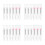 24Pcs Soft Silicone Eye and Lip Brush Set Durable for Face Makeup Use 7