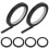 6 Rolls Multiple Graphic Grid Marking Tape Whiteboard Black 6