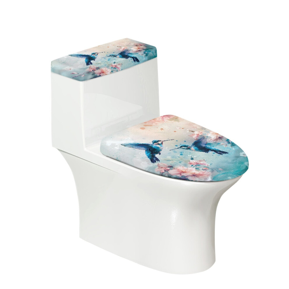2 Piece Set Toilet Lid Cover And Toilet Tank Lid Cover For Bathroom Supplies Kingfisher Fits All Toilet Shapes Toilet Cover Set Stretch 9464372757435