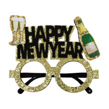 2026 New Year Glitter Glasses – Festive Frames for NYE, Costume & Photo Booth – Compatible with most face sizes