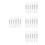 24Pcs Soft Silicone Eye and Lip Brush Set Durable for Face Makeup Use 8