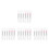 24Pcs Soft Silicone Eye and Lip Brush Set Durable for Face Makeup Use 9