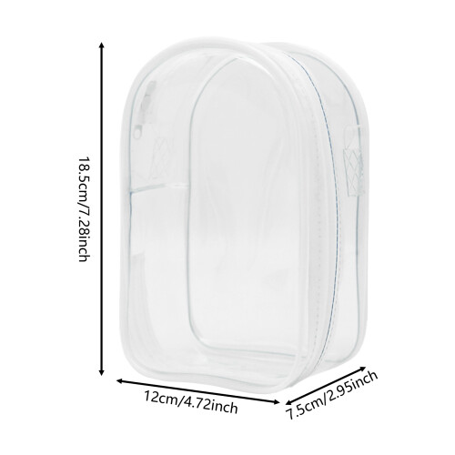(White, Ball ring rope) Clear Doll Storage Pouch - Scratch Protection 2