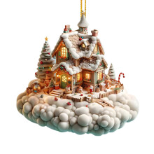 Acryl-Rohlinge für Weihnachtsschmuck – Festliche Hängedekoration für Baum, Zuhause & Weihnachtsfeier (Kompatibel mit DIY)