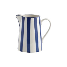 1.5L Blue Ceramic Water Kettle With Handle Milk Tea Juice Pitcher Kitchen Water Pot