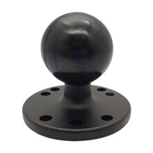 1.5'' Ball Adapter Base Aluminum Alloy Easy Installation High Performance with Circular Plate Portability Replacement Black