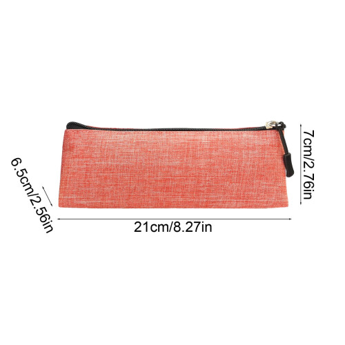 3D Triangle Pattern Canvas Pen Organizer Large Capacity Storage Case for Writing Tools & Office Supplies 2