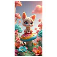 Cute Cartoon Animal Spring Theme Easter Bunny Backdrop for Children's Party Indoor Decoration Photo Shoot