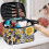 Women's Makeup Bag Organizer with Brush Holder and Large 5