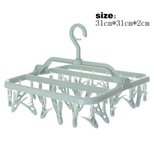 Xoxingysm Rangement textile pour la maison Cintre Ă pinces multiples en plastique pliable coupe-vent pour chaussettes et sous-vĂŞtements