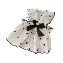 Ausverkauftes Hundekleid, luxuriöser Welpenrock, Hundekleidung, Kleider, Hochzeitskleid, Abendkleid, Rock, Rosenblumen-Schleife, Kleid für kleine