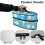 Steamer Storage Bag with Zipper Closure Palm Leaf Pattern 5
