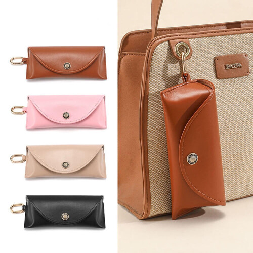 Leather Glasses Case Solid Color 1 Pack 1