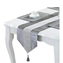 Table Runner with Tassels Modern Style 1 Pack