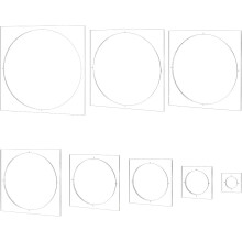 Clear Acrylic Router Template Set 8-Piece