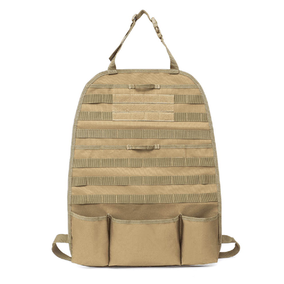 22" Car Seat Back Tactical Molle Vehicle Cover Protector Storage Organizer Bag 9464372754014