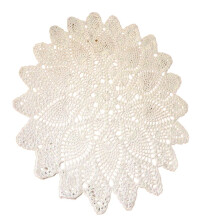Cotton Handmade Crochet lace Table Runners Round Tablecloth Doilies Doily Table Dresser Scarf Décor
