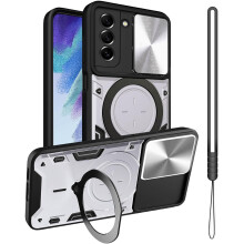 Metal Stand Ring Holder Case for Samsung Galaxy S21 FE 5G – Slim, Shockproof, Camera Lens Protector, Compatible with S21 FE