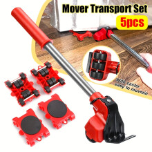 Heavy-Duty Moving Kit: Furniture Lifters, Slide Tracks & Castor Bases for Easy Rearranging – Compatible with Sofas