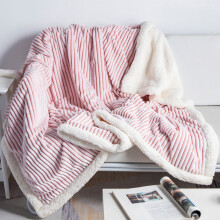 Sherpa Fleece Blanket Soft Blue and White Throw Blanket Cozy Plush Blankets for Couch Sofa Bed, 51"x63"