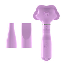Portable 2-in-1 Dog Hair Dryer with Slicker Brush | Compatible with Cats & Small/Medium Dogs