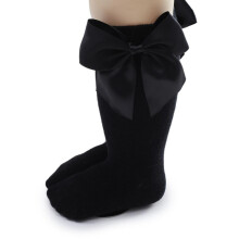 Baby Girls Knee-High Socks with Bow and Ruffle, Pack of 3