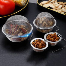 Tea Infuser Versatile Stainless Steel Seasoning Ball Durable Tea Strainer Ball for Loose Leaf Tea And Spices,L