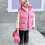 Kids Pink Sleeveless Puffer Vest Collared Zip-Up 5