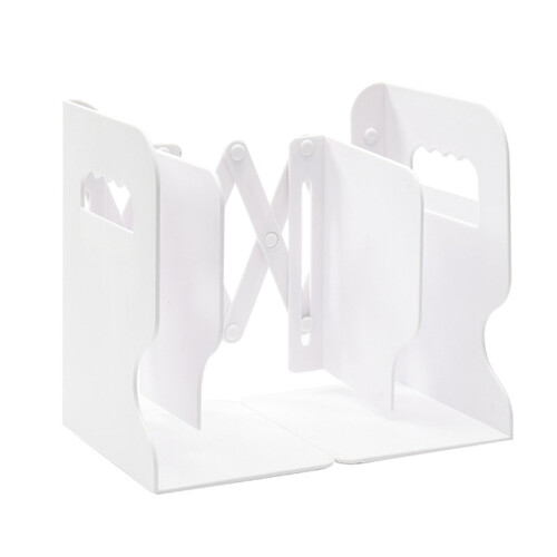 Expandable Plastic Book Shelf Stand Holder, Compact Home Organizer 1