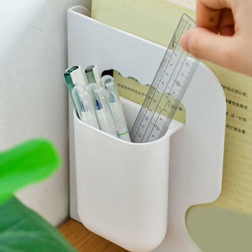 Expandable Plastic Book Shelf Stand Holder, Compact Home Organizer 2