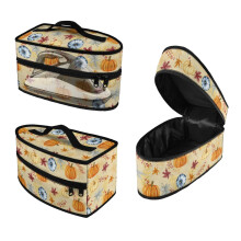 Maple Pumpkin Design Portable Iron Organizer with Smooth Zipper Protective Travel Steamer Bag, Case Only