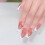 French Tip Press On Nails - Long Lasting & Reusable 6