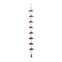 Umbrellas Rain Chain Water Drain Gutters for Garden Roofs Downspout Chimes Decorations