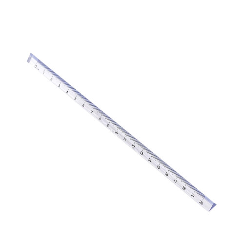 Triangular Ruler,Transparent Plastic Measuring Tool,Geometry Drawing and Angle Measuring,Compact Durable Ruler