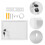 Wall Mount Plastic Mailbox White 1 Set 8.5 x 6.9 x 3.7 In 1