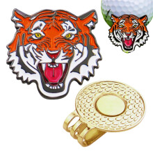 Magnetic Golf Ball Marker with Tiger Design – Compatible with All Golf Balls, Secure Clip for Men & Women