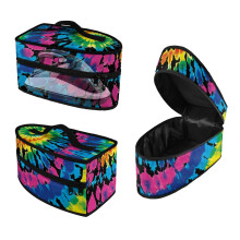 Colorful Tie-Dye Style Patterns Portable Iron Storage Case 11.8x6.69x5.5 In Dustproof for Handheld Steams Iron(Bag Only)