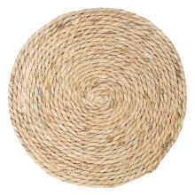 Eguiwyn Natural Cattail Woven Placemat 38cm Heat Resistant