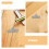 Heavy Duty Attic Ladder Hinge for Loft Ladders, Finish, 1 Piece Replacement Hardware 3