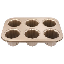 Moule à cupcakes, moule à canele en acier au carbone antiadhésif, pour pâtissiers amateurs et familiaux (1 pièce)