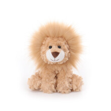 Leone di peluche giallo per bambini, 6,3 pollici (circa 16 cm)