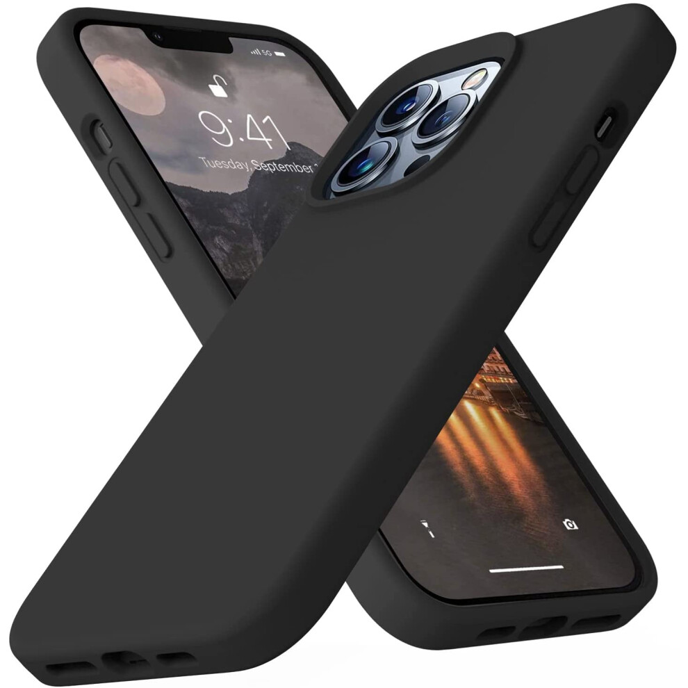 Compatible With Iphone 13 Pro Max Case, 6.7", Premium Liquid Silicone, Soft Microfiber Lining, Full-Body Bumper Protection Â Black 9170372331703