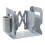 (Gray) Retractable Book Stand - Adjustable Bookend 2