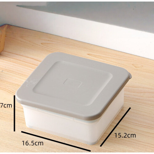 Versatile Off-White Vegetable Cutting Box - Ideal Kitchen Tool for Easy Chopping 1